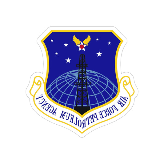 Air Force Petroleum Agency (U.S. Air Force) REVERSE PRINT Transparent STICKER-6 Inch-The Sticker Space