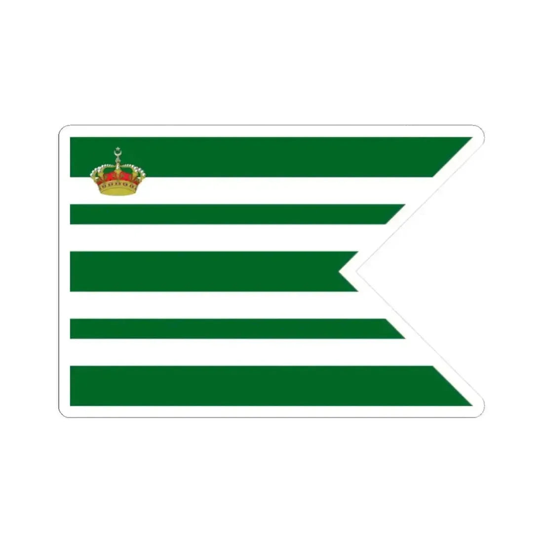 Air Force rank flag of Heir to the Throne of the Kingdom of Egypt (Egypt) STICKER Vinyl Kiss-Cut Decal 2 Inch White - The Sticker Space