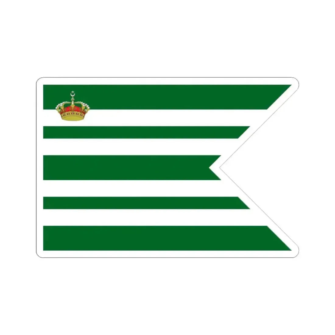 Air Force rank flag of Heir to the Throne of the Kingdom of Egypt (Egypt) STICKER Vinyl Kiss-Cut Decal 3 Inch White - The Sticker Space