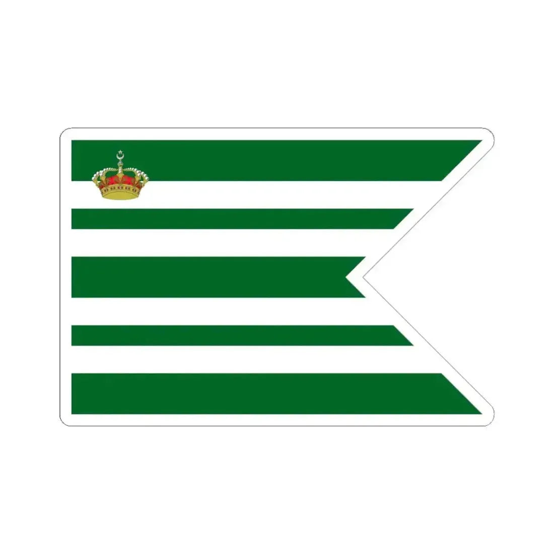 Air Force rank flag of Heir to the Throne of the Kingdom of Egypt (Egypt) STICKER Vinyl Kiss-Cut Decal 4 Inch White - The Sticker Space