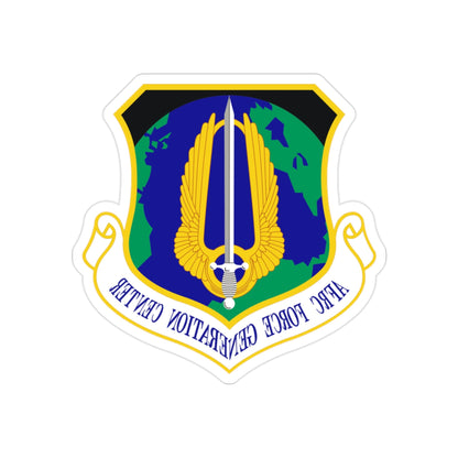 Air Force Reserve Command Force Generation Center (U.S. Air Force) REVERSE PRINT Transparent STICKER-2" × 2"-The Sticker Space