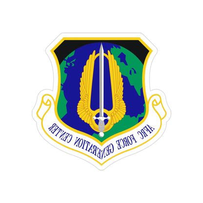 Air Force Reserve Command Force Generation Center (U.S. Air Force) REVERSE PRINT Transparent STICKER-3" × 3"-The Sticker Space