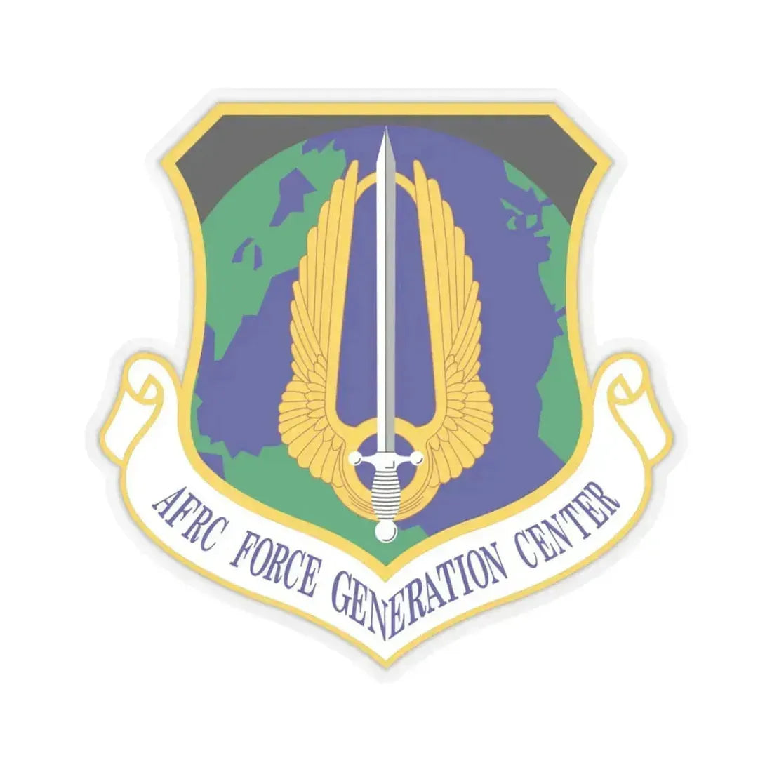 Air Force Reserve Command Force Generation Center (U.S. Air Force) STICKER Vinyl Kiss-Cut Decal 6 Inch Transparent - The Sticker Space