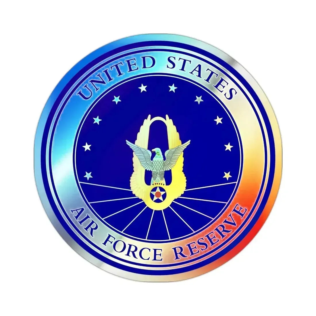 Air Force Reserve (U.S. Air Force) Holographic STICKER Die-Cut Vinyl Decal 2 Inch Holographic - The Sticker Space