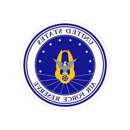 Air Force Reserve (U.S. Air Force) REVERSE PRINT Transparent Die-Cut STICKER 2 Inch Die-Cut Transparent - The Sticker Space