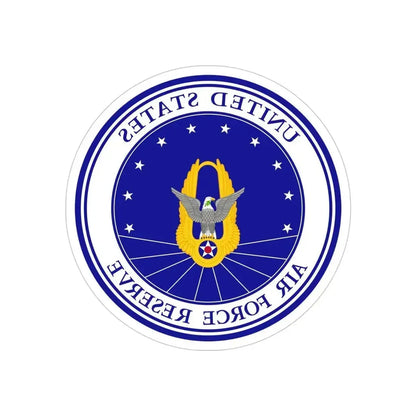 Air Force Reserve (U.S. Air Force) REVERSE PRINT Transparent Die-Cut STICKER 4 Inch Die-Cut Transparent - The Sticker Space