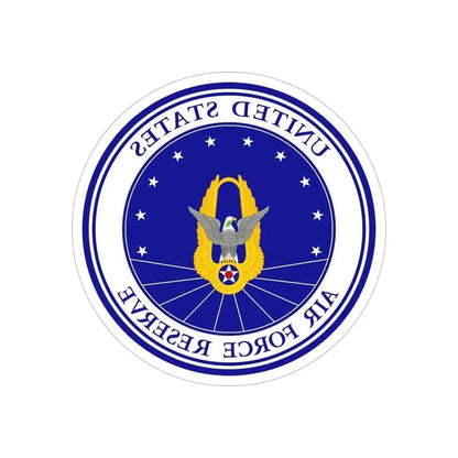 Air Force Reserve (U.S. Air Force) REVERSE PRINT Transparent Die-Cut STICKER 6 Inch Die-Cut Transparent - The Sticker Space