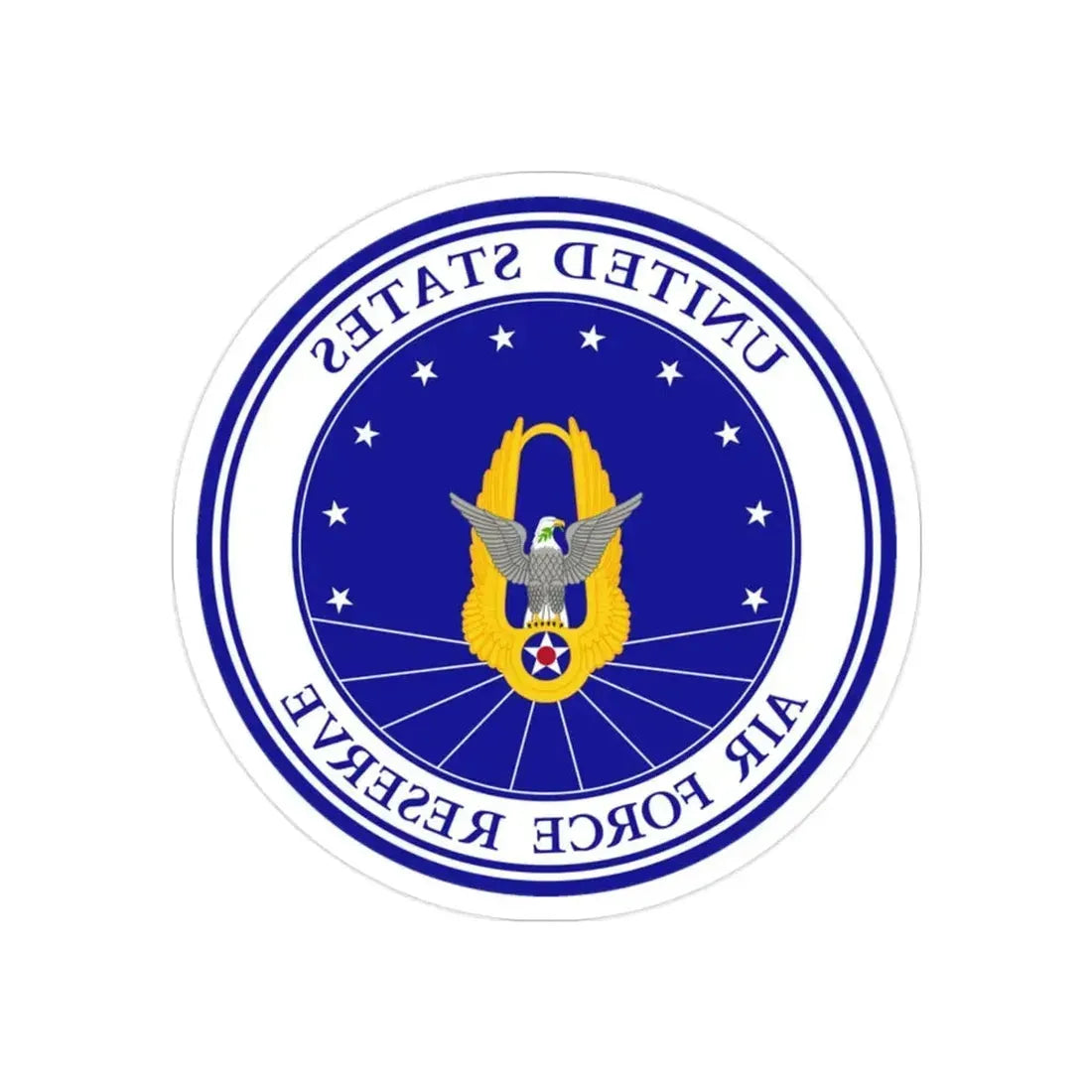 Air Force Reserve (U.S. Air Force) REVERSE PRINT Transparent Die-Cut STICKER - The Sticker Space