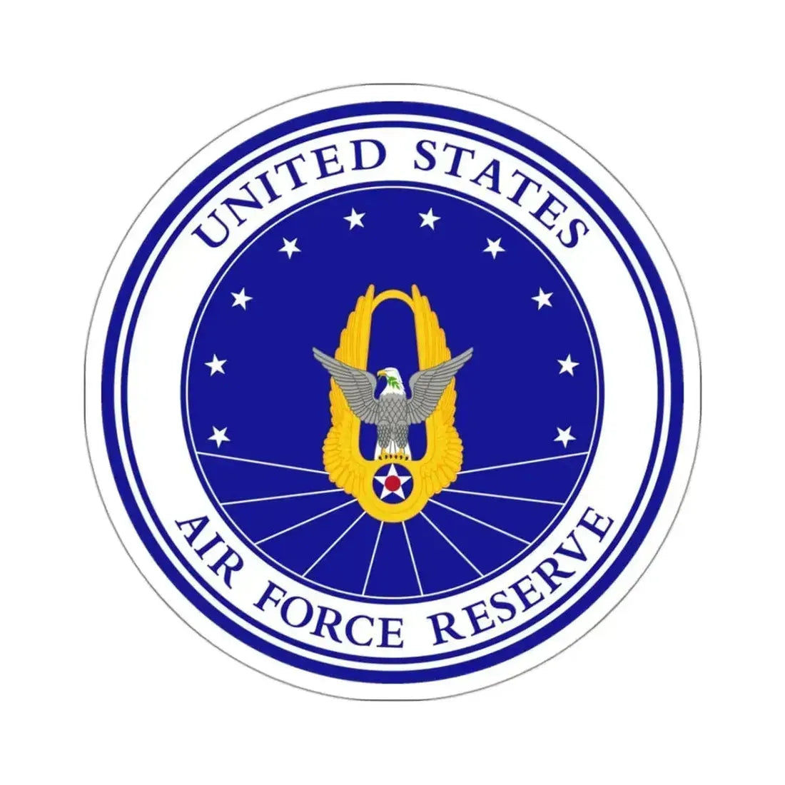 Air Force Reserve (U.S. Air Force) STICKER Vinyl Kiss-Cut Decal 3 Inch White - The Sticker Space