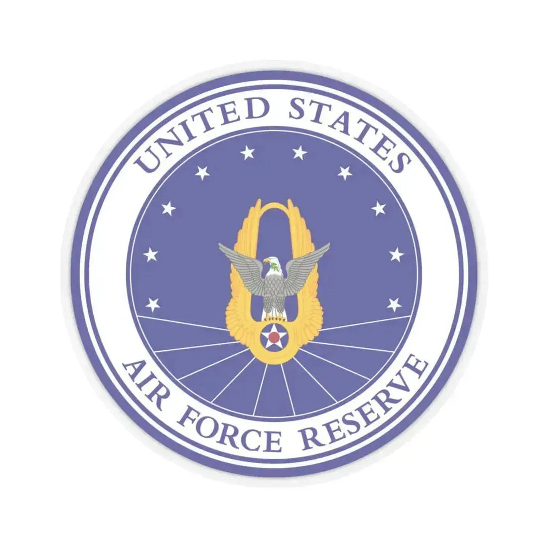 Air Force Reserve (U.S. Air Force) STICKER Vinyl Kiss-Cut Decal 4 Inch Transparent - The Sticker Space