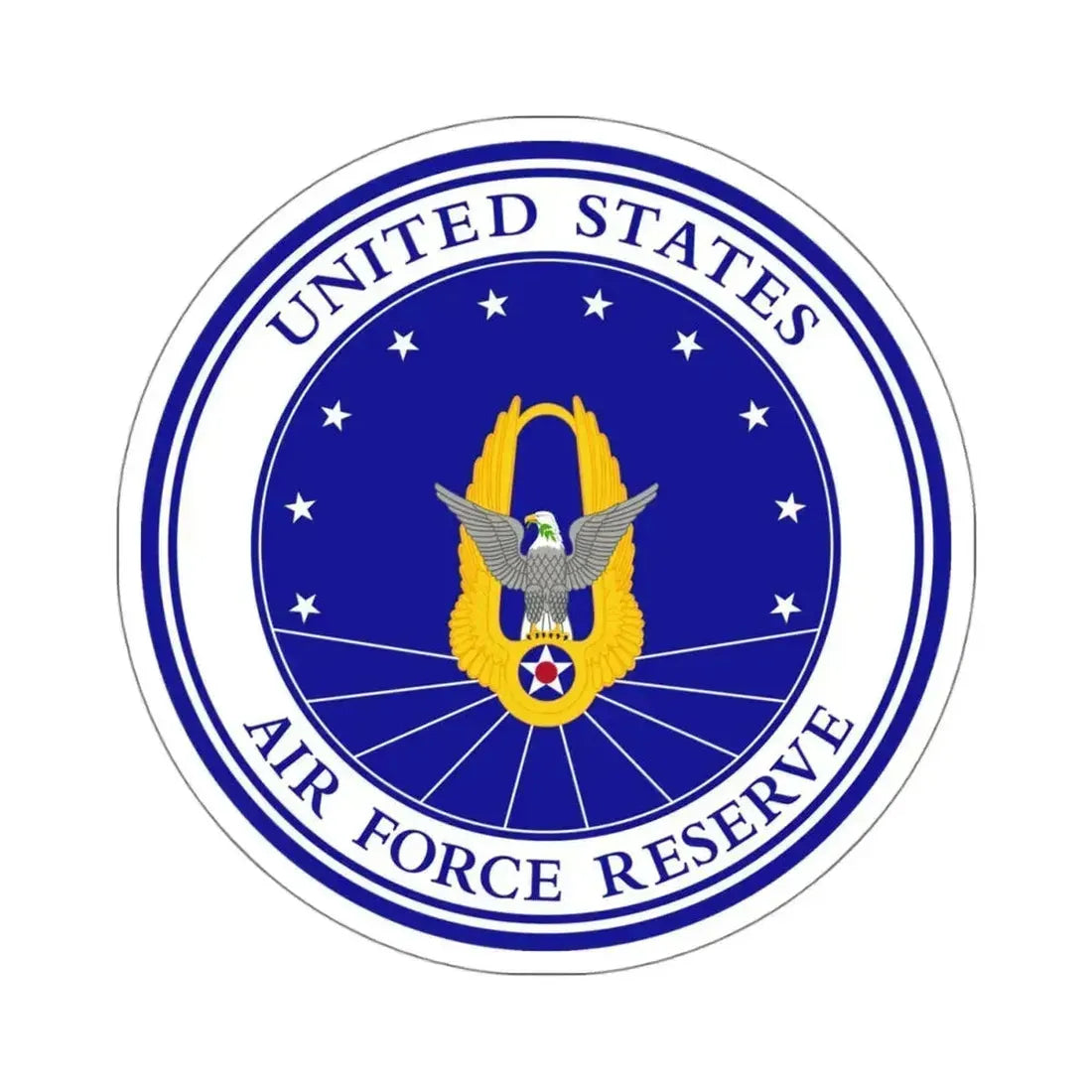 Air Force Reserve (U.S. Air Force) STICKER Vinyl Kiss-Cut Decal 4 Inch White - The Sticker Space