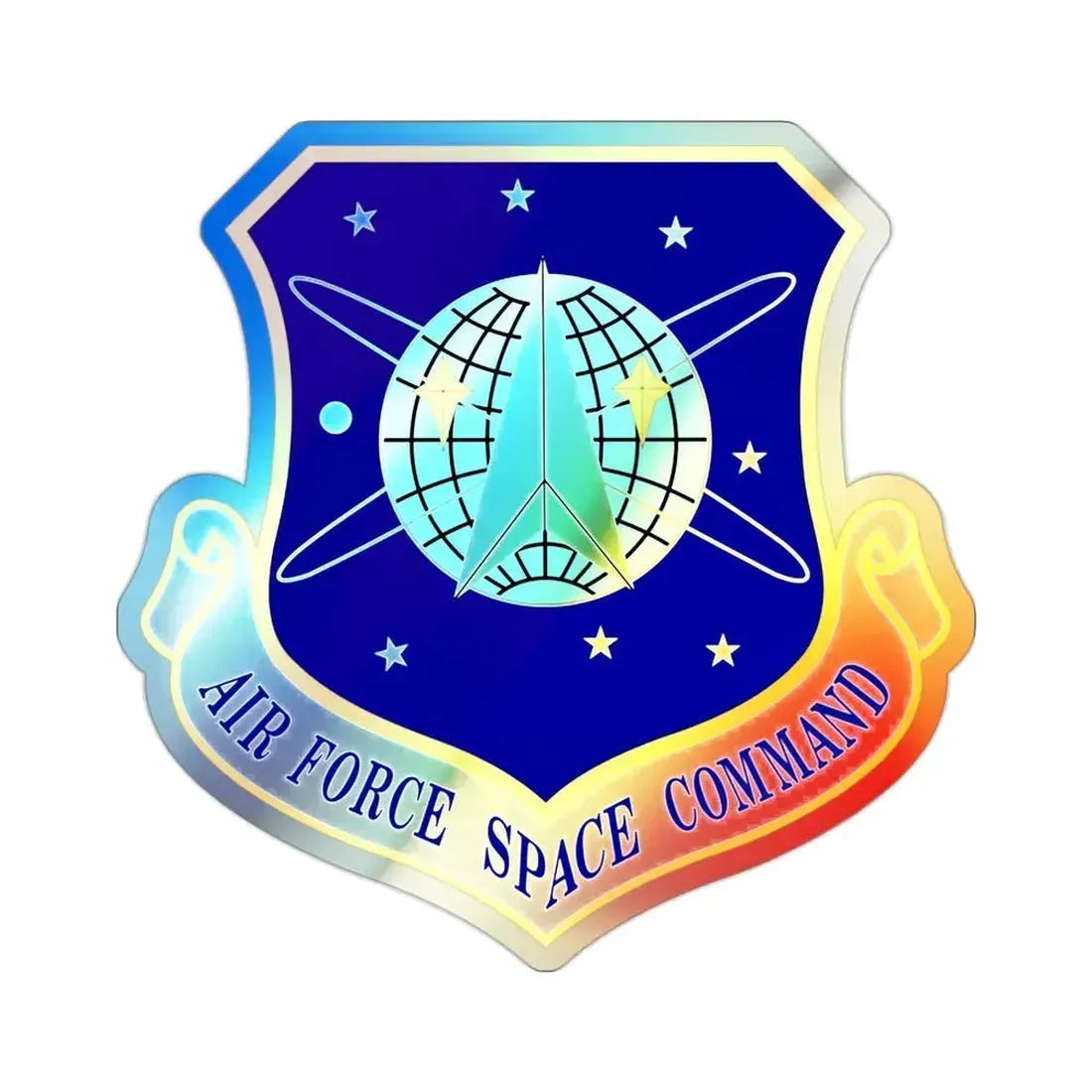 Air Force Space Command (U.S. Air Force) Holographic STICKER Die-Cut Vinyl Decal - The Sticker Space