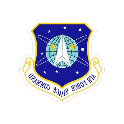 Air Force Space Command (U.S. Air Force) REVERSE PRINT Transparent Die-Cut STICKER 2 Inch Die-Cut Transparent - The Sticker Space