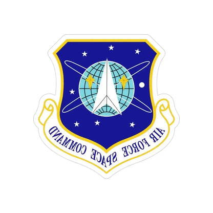 Air Force Space Command (U.S. Air Force) REVERSE PRINT Transparent Die-Cut STICKER 3 Inch Die-Cut Transparent - The Sticker Space