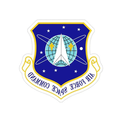 Air Force Space Command (U.S. Air Force) REVERSE PRINT Transparent Die-Cut STICKER 6 Inch Die-Cut Transparent - The Sticker Space