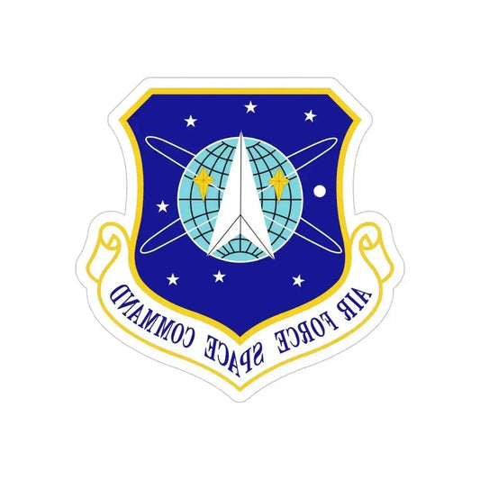 Air Force Space Command (U.S. Air Force) REVERSE PRINT Transparent Die-Cut STICKER 6 Inch Die-Cut Transparent - The Sticker Space