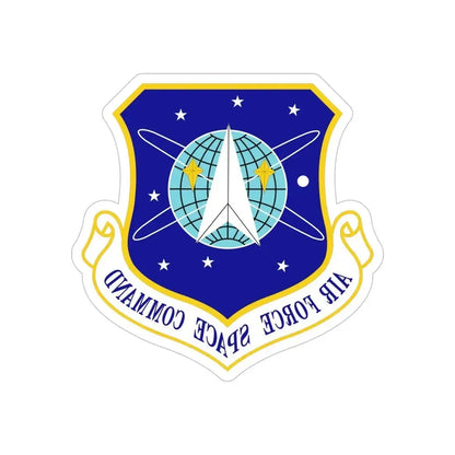 Air Force Space Command (U.S. Air Force) REVERSE PRINT Transparent Die-Cut STICKER - The Sticker Space