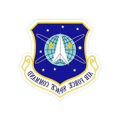Air Force Space Command (U.S. Air Force) REVERSE PRINT Transparent Die-Cut STICKER - The Sticker Space