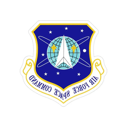 Air Force Space Command (U.S. Air Force) REVERSE PRINT Transparent Die-Cut STICKER - The Sticker Space