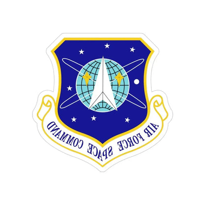 Air Force Space Command (U.S. Air Force) REVERSE PRINT Transparent Die-Cut STICKER - The Sticker Space
