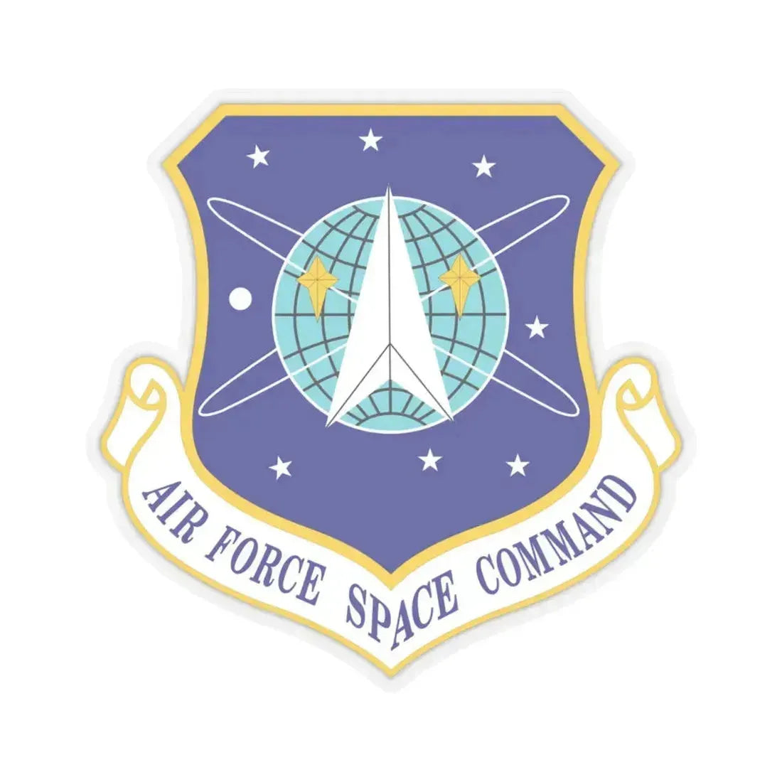 Air Force Space Command (U.S. Air Force) STICKER Vinyl Kiss-Cut Decal 4 Inch Transparent - The Sticker Space