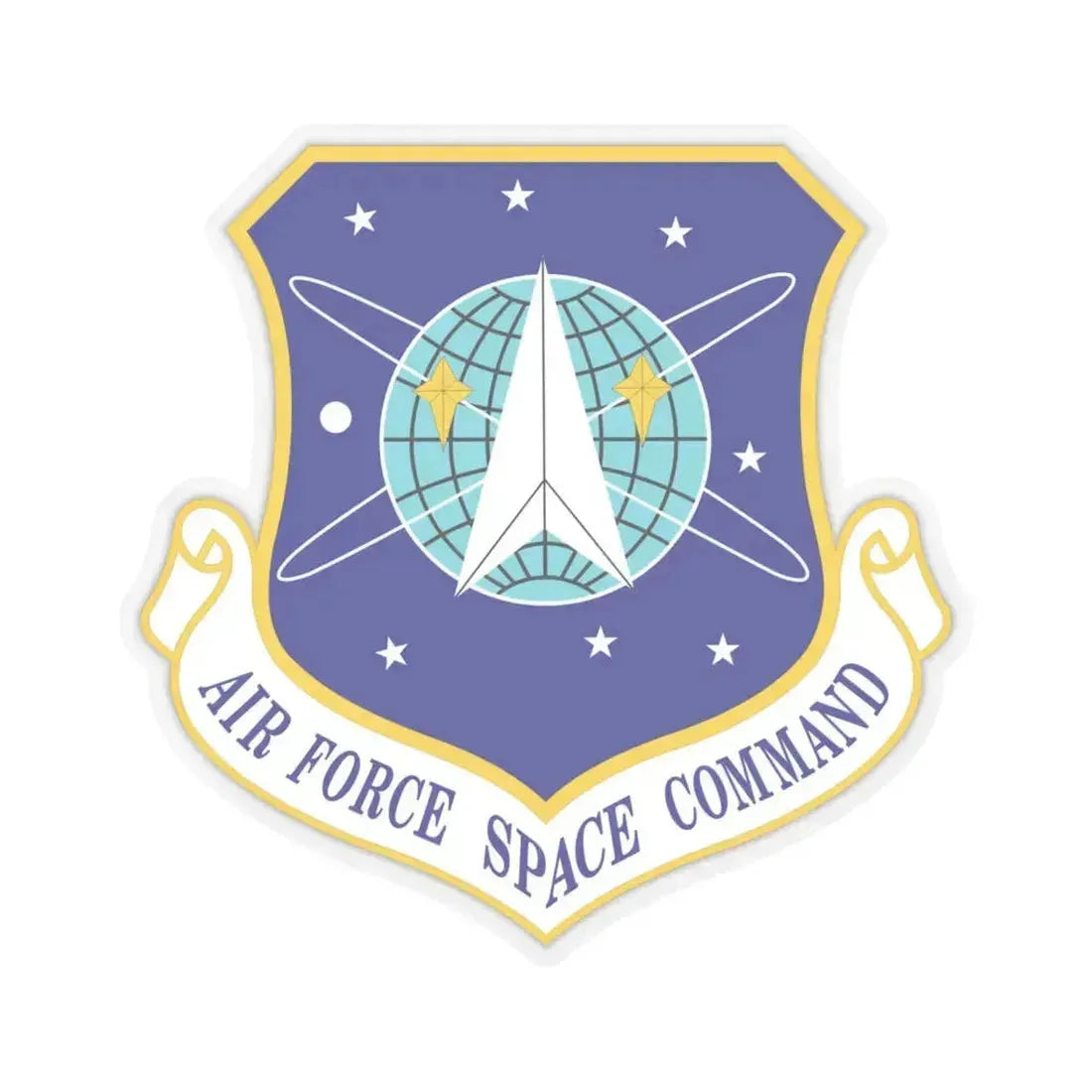 Air Force Space Command (U.S. Air Force) STICKER Vinyl Kiss-Cut Decal 6 Inch Transparent - The Sticker Space