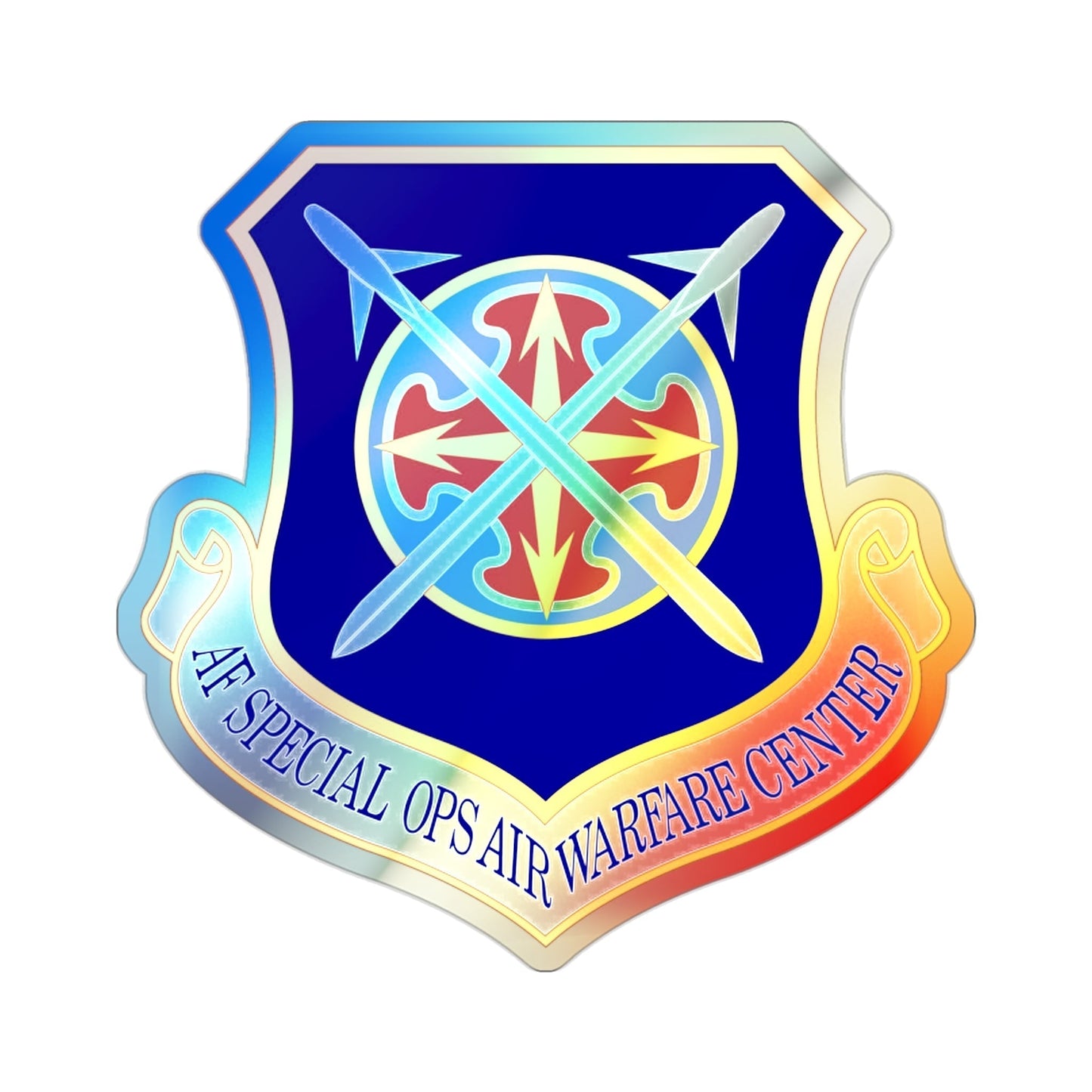 Air Force Special Operations Air Warfare Center (U.S. Air Force) Holographic STICKER Die-Cut Vinyl Decal-2 Inch-The Sticker Space