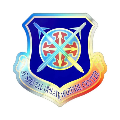 Air Force Special Operations Air Warfare Center (U.S. Air Force) Holographic STICKER Die-Cut Vinyl Decal 2 Inch Holographic - The Sticker Space