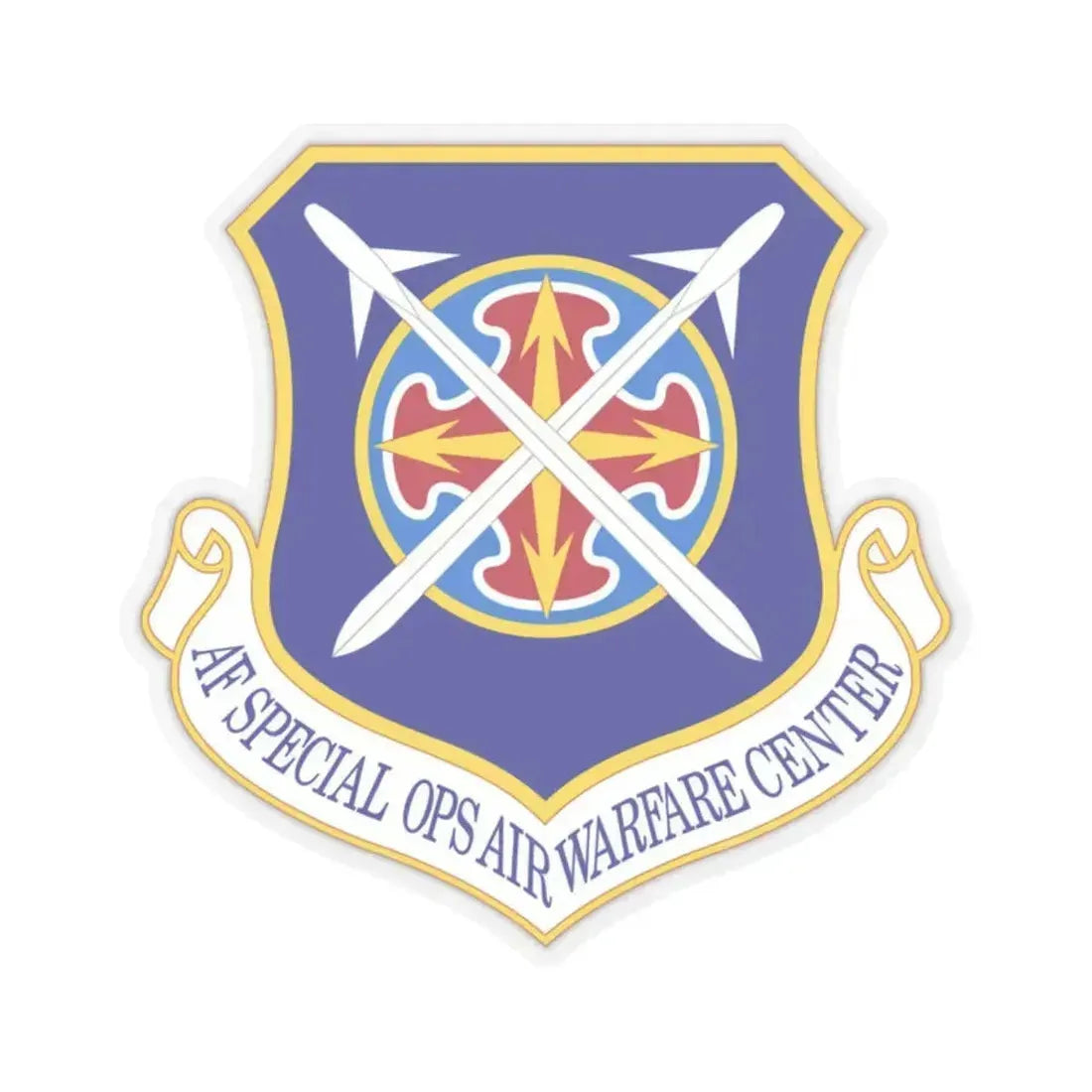 Air Force Special Operations Air Warfare Center (U.S. Air Force) STICKER Vinyl Kiss-Cut Decal 2 Inch Transparent - The Sticker Space