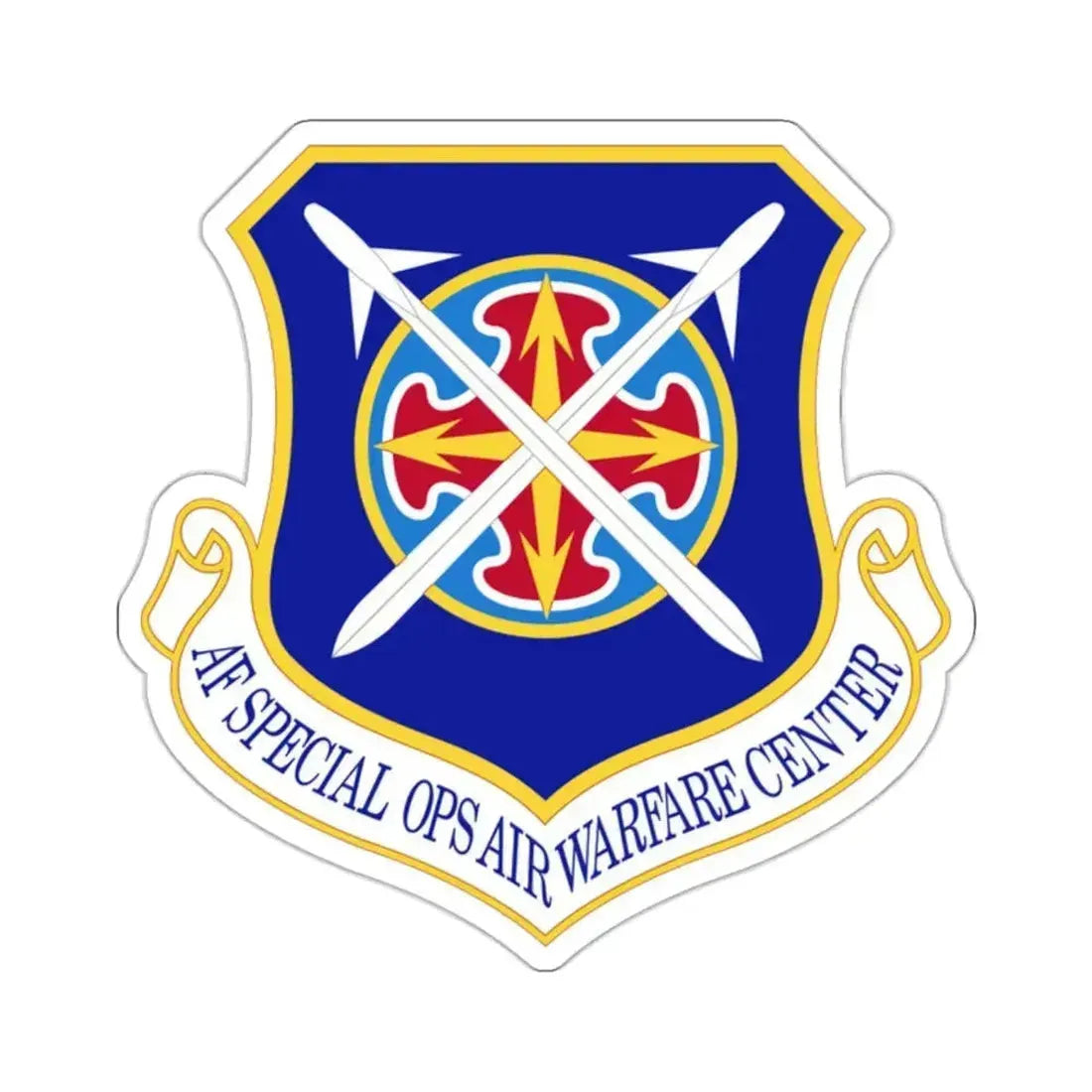 Air Force Special Operations Air Warfare Center (U.S. Air Force) STICKER Vinyl Kiss-Cut Decal 2 Inch White - The Sticker Space