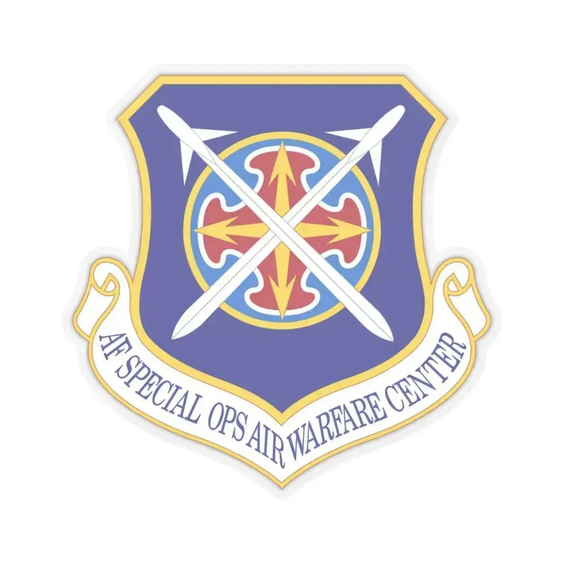 Air Force Special Operations Air Warfare Center (U.S. Air Force) STICKER Vinyl Kiss-Cut Decal 3 Inch Transparent - The Sticker Space