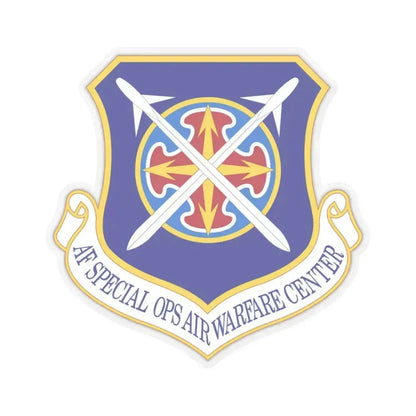 Air Force Special Operations Air Warfare Center (U.S. Air Force) STICKER Vinyl Kiss-Cut Decal 3 Inch Transparent - The Sticker Space