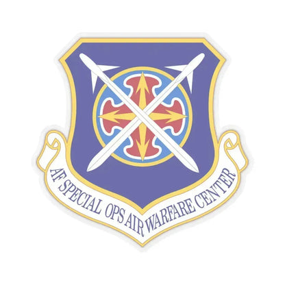 Air Force Special Operations Air Warfare Center (U.S. Air Force) STICKER Vinyl Kiss-Cut Decal 4 Inch Transparent - The Sticker Space