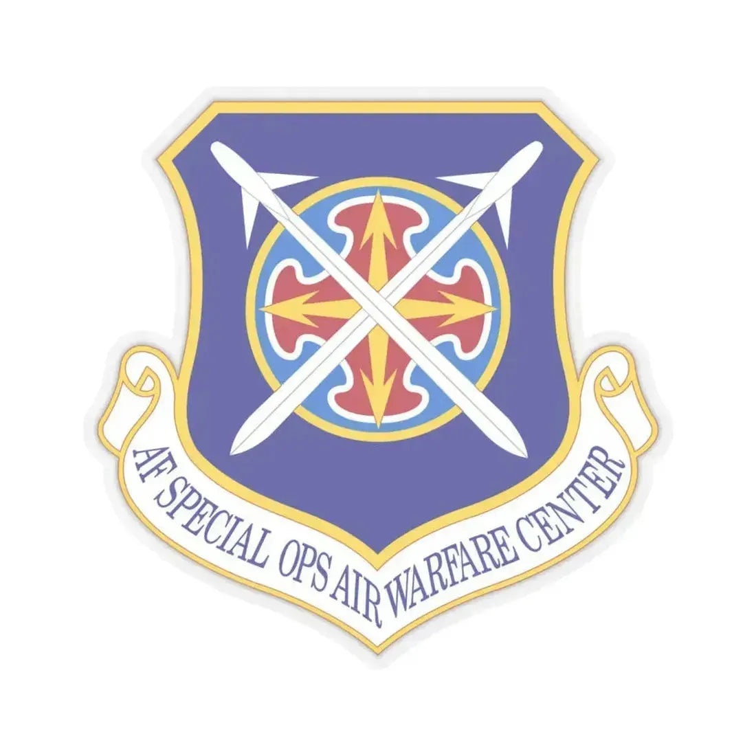 Air Force Special Operations Air Warfare Center (U.S. Air Force) STICKER Vinyl Kiss-Cut Decal 6 Inch Transparent - The Sticker Space