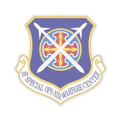 Air Force Special Operations Air Warfare Center (U.S. Air Force) STICKER Vinyl Kiss-Cut Decal 6 Inch Transparent - The Sticker Space