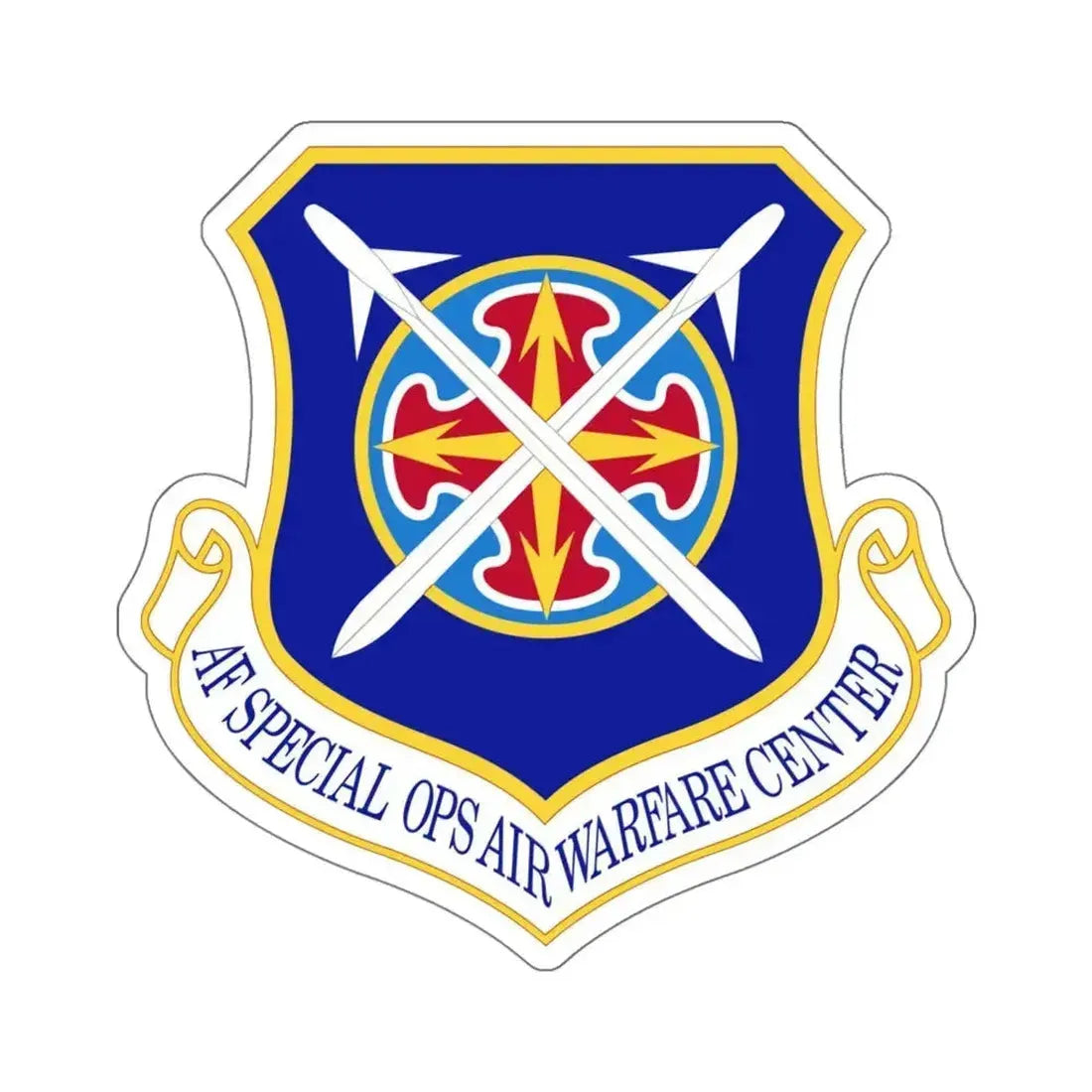 Air Force Special Operations Air Warfare Center (U.S. Air Force) STICKER Vinyl Kiss-Cut Decal 6 Inch White - The Sticker Space