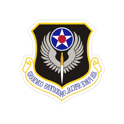 Air Force Special Operations Command (U.S. Air Force) REVERSE PRINT Transparent STICKER-6 Inch-The Sticker Space