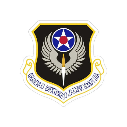 Air Force Special Operations Command (U.S. Air Force) REVERSE PRINT Transparent Die-Cut STICKER - The Sticker Space