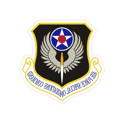 Air Force Special Operations Command (U.S. Air Force) REVERSE PRINT Transparent Die-Cut STICKER - The Sticker Space