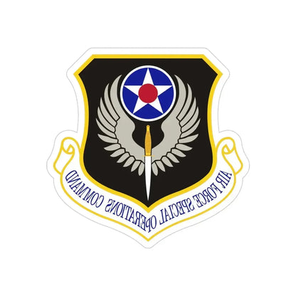 Air Force Special Operations Command (U.S. Air Force) REVERSE PRINT Transparent Die-Cut STICKER - The Sticker Space