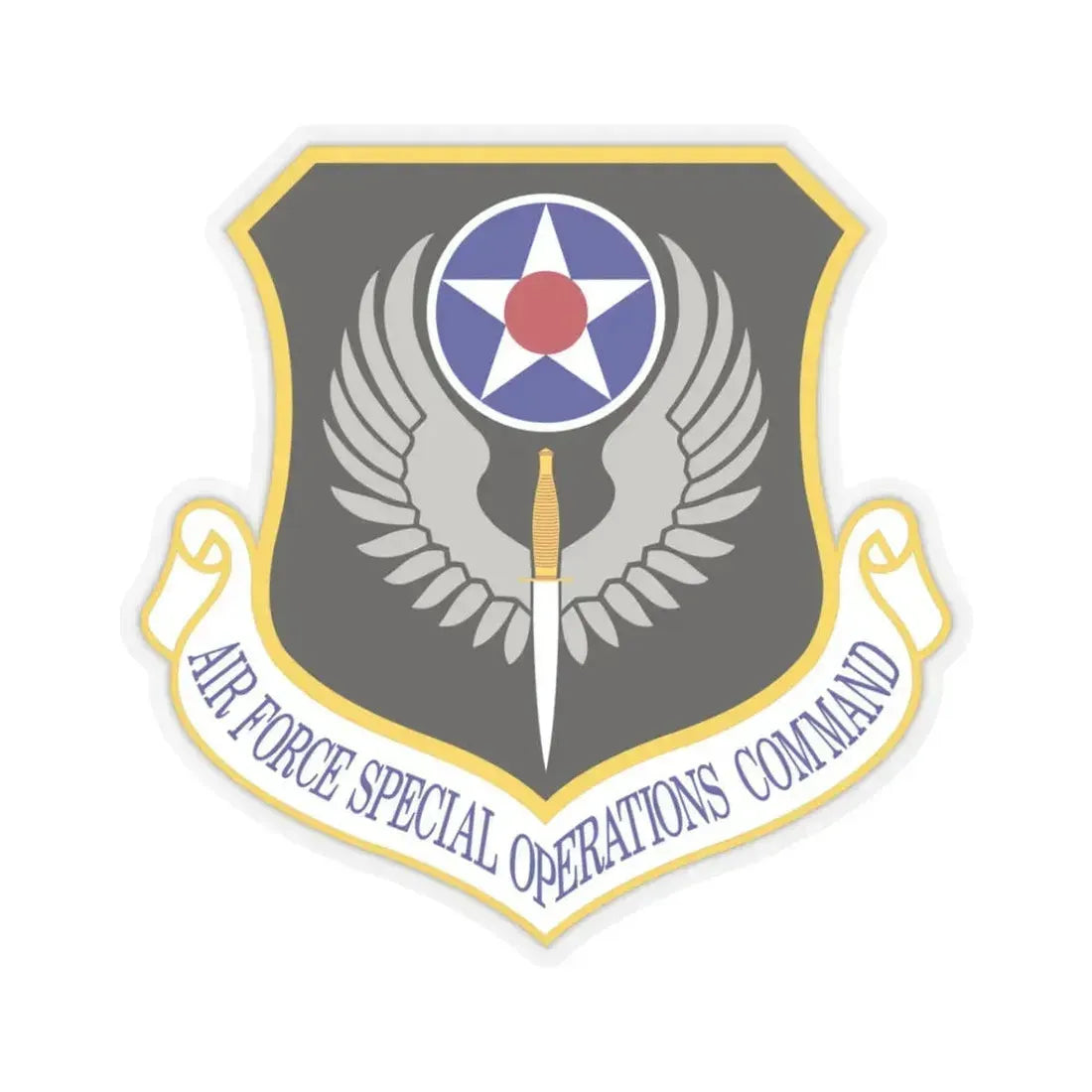 Air Force Special Operations Command (U.S. Air Force) STICKER Vinyl Kiss-Cut Decal 3 Inch Transparent - The Sticker Space