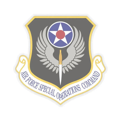 Air Force Special Operations Command (U.S. Air Force) STICKER Vinyl Kiss-Cut Decal 3 Inch Transparent - The Sticker Space