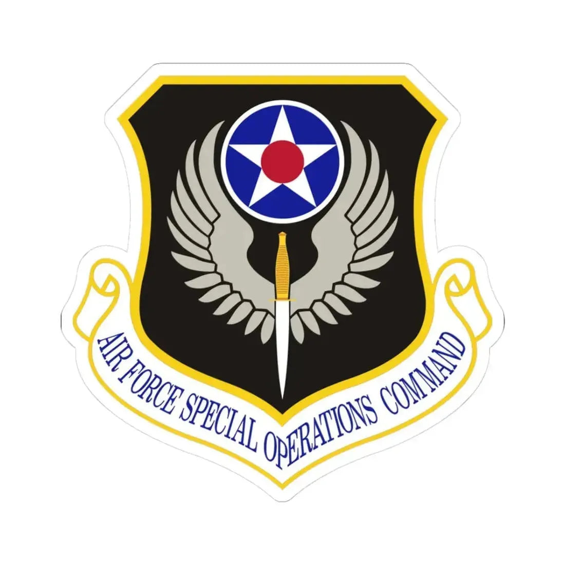 Air Force Special Operations Command (U.S. Air Force) STICKER Vinyl Kiss-Cut Decal 3 Inch White - The Sticker Space