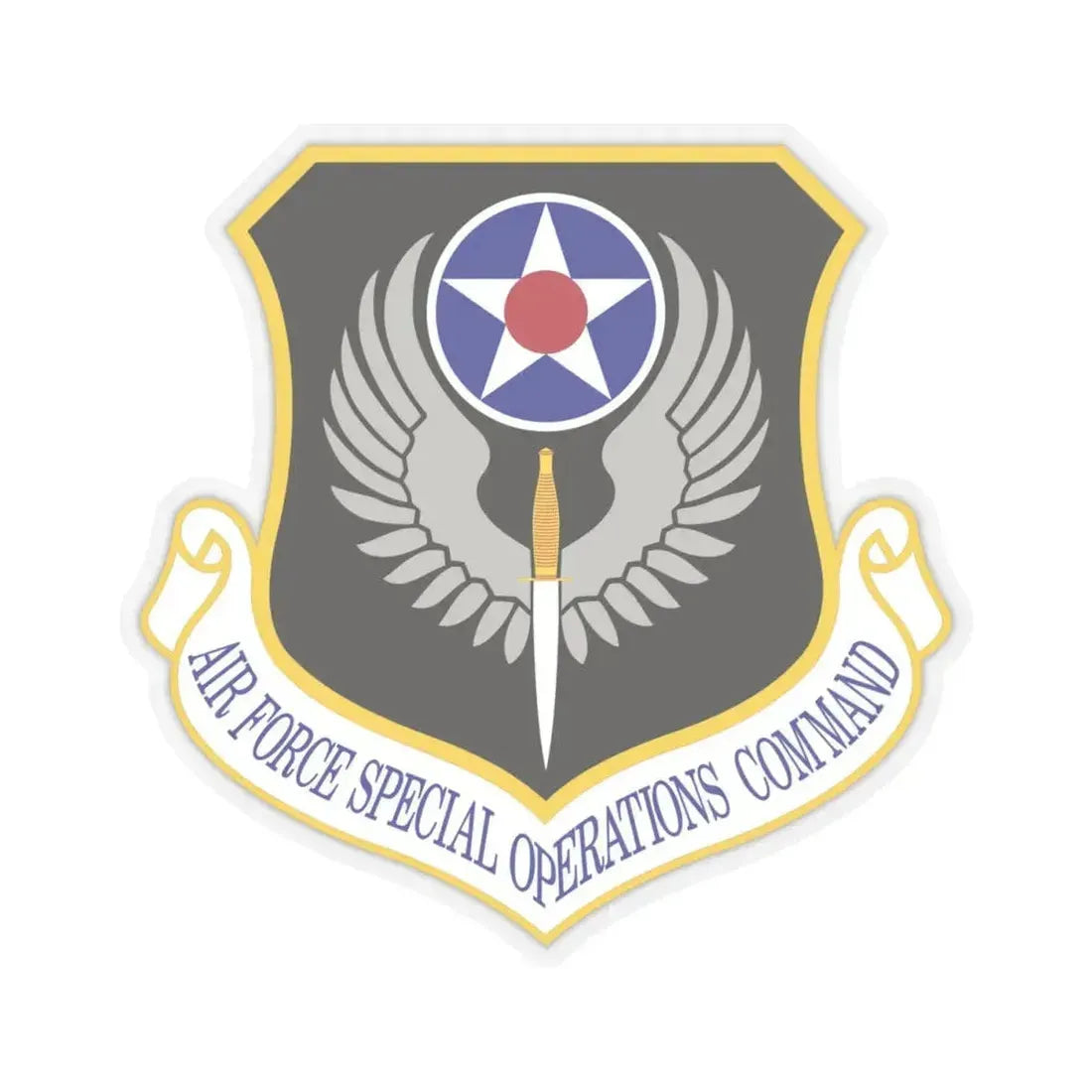 Air Force Special Operations Command (U.S. Air Force) STICKER Vinyl Kiss-Cut Decal 4 Inch Transparent - The Sticker Space
