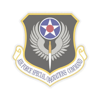 Air Force Special Operations Command (U.S. Air Force) STICKER Vinyl Kiss-Cut Decal 4 Inch Transparent - The Sticker Space