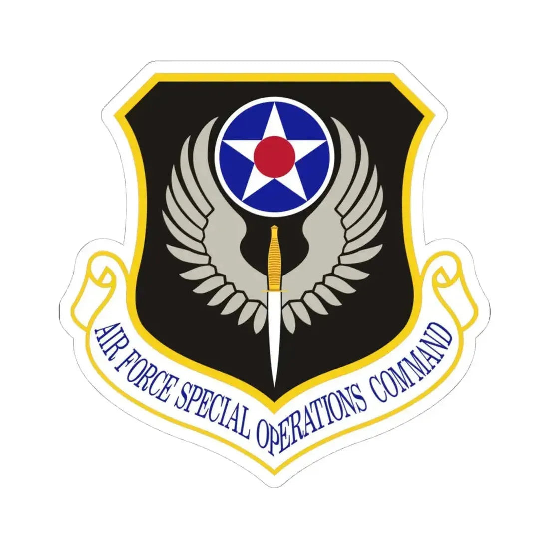 Air Force Special Operations Command (U.S. Air Force) STICKER Vinyl Kiss-Cut Decal 4 Inch White - The Sticker Space