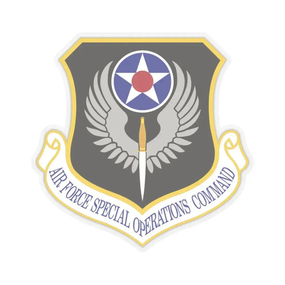 Air Force Special Operations Command (U.S. Air Force) STICKER Vinyl Kiss-Cut Decal 6 Inch Transparent - The Sticker Space