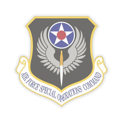 Air Force Special Operations Command (U.S. Air Force) STICKER Vinyl Kiss-Cut Decal 6 Inch Transparent - The Sticker Space