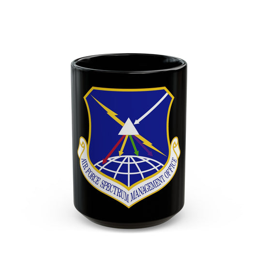 Air Force Spectrum Management Office (U.S. Air Force) Black Coffee Mug-15oz-The Sticker Space