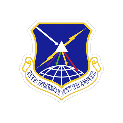 Air Force Spectrum Management Office (U.S. Air Force) REVERSE PRINT Transparent STICKER-6 Inch-The Sticker Space